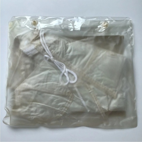 Outdoor Patio Umbrella Rain Cover NEW Waterproof Zips Luxe Vinyl 15”x75” Vintage - Picture 4 of 11